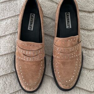 Anthropologie Caverley Brown Suede April Loafer